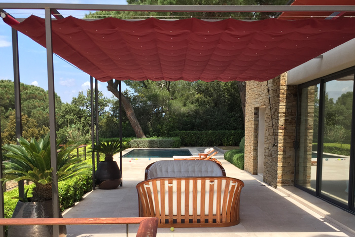 Pergola aluminium Ramatuelle Gassin — réalisation 11